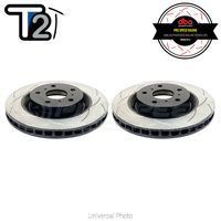 DBA T2 Street Series Slotted Rotors PAIR - Toyota Supra A90/BMW Z4/BMW G-Series (Rear, 345x24mm)