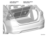 Honda Genuine OEM Trunk, Seat Back Protector & Covercraft Sun Shade Combo