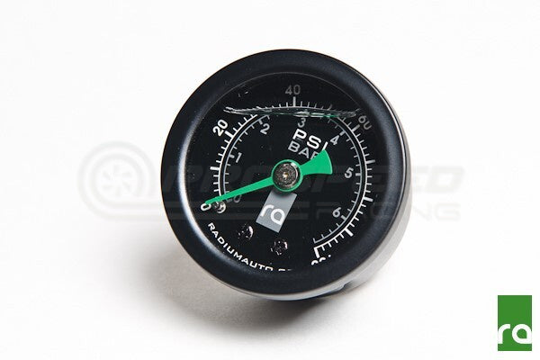 Radium Fuel Pressure Gauge w/ 6AN Inline Adapter 20-0152 | Pro Speed Racing