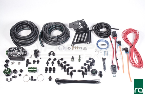 Radium Port Injection FST Install Kit w/Black DMR - Ford Focus EcoBoost LW/LZ 13-18 20-0366-00 | PSR