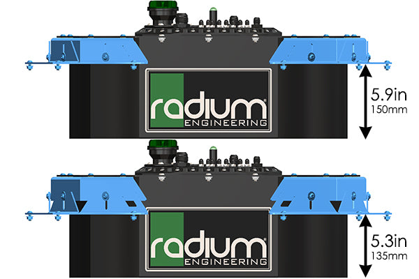 Radium Spare Tire Fuel Cell Mounting Kit