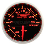 Prosport 52mm BF Series Performance Gauge Range - Amber/White