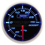 Prosport 52mm BF Series Performance Gauge Range - Blue/White