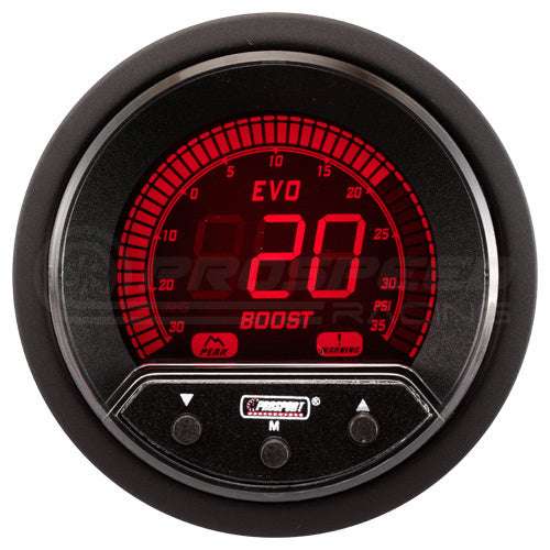 Prosport 52mm Evo PK Series Performance Gauge Range - Red/Blue/Green/White