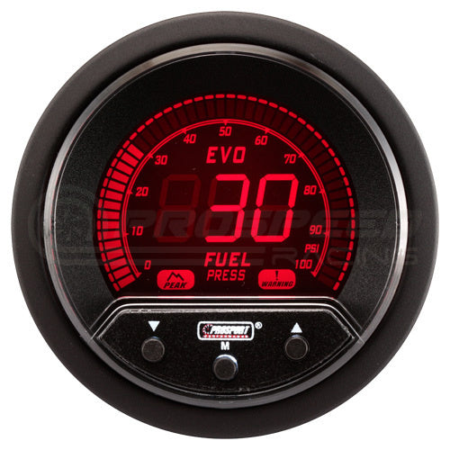 Prosport 52mm Evo PK Series Performance Gauge Range - Red/Blue/Green/White