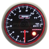 Prosport 52mm Halo Series Performance Gauge Range - White