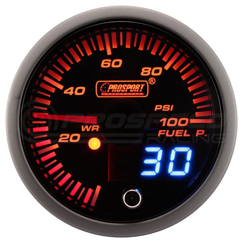 Prosport 52mm JDM Series Performance Gauge Range - Amber/White