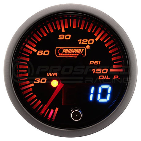 Prosport 52mm JDM Series Performance Gauge Range - Amber/White