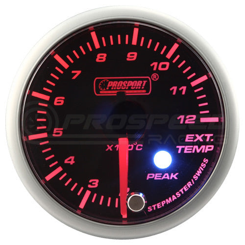 Prosport 52mm SM Series Performance Gauge Range - Amber/White