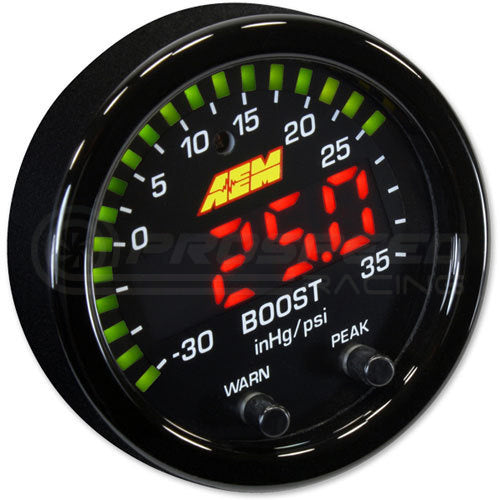 AEM 52mm X-Series Digital Boost Display Gauge 35PSI/2.5BAR  30-0306