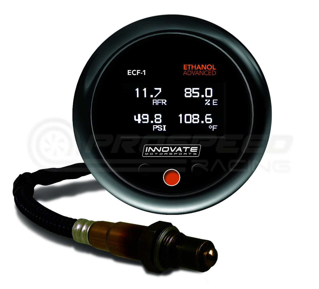 Innovate Motorsports ECF-1 Ethanol Content/Fuel Temp/Fuel Pressure/AFR Advanced Gauge Kit