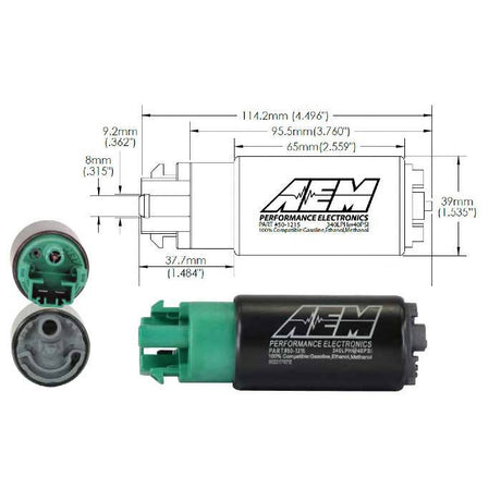 AEM 340LPH E85 Safe Fuel Pump Kit