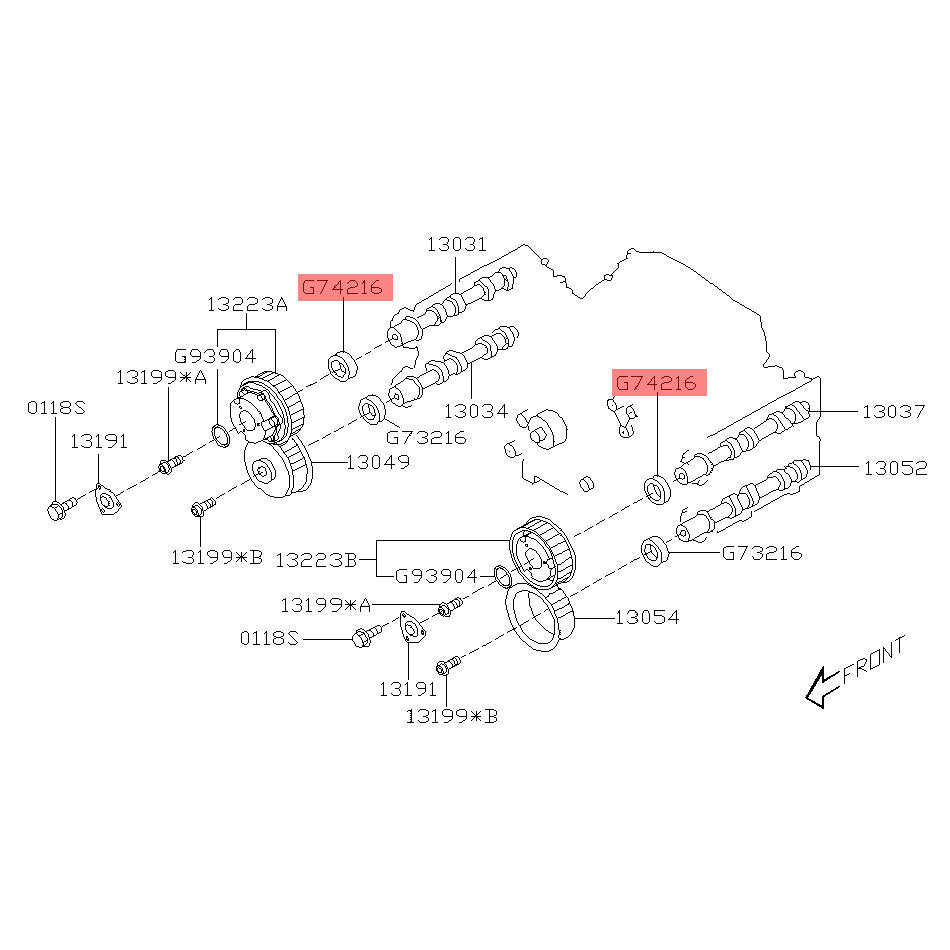 Subaru Genuine OEM AVCS Camshaft Oil Seal