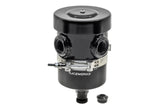 Raceworks Internal Breather Aluminium Catch Can Y-Ports With Drain Tap Black - 1L