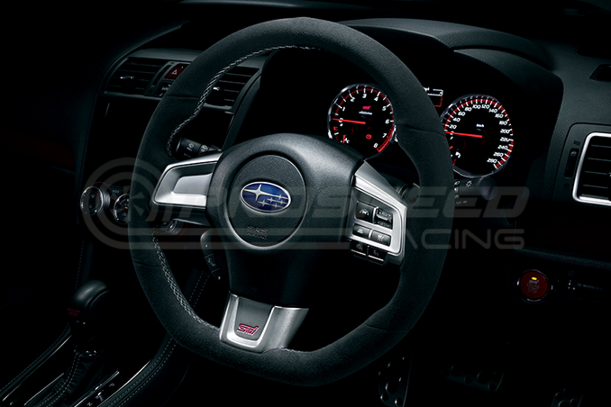 STI Genuine Ultra Suede D-Shaped Steering Wheel