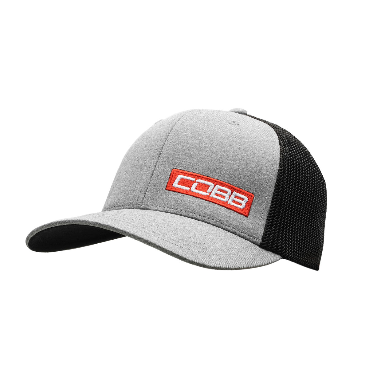 Cobb Tuning Mesh 2-Tone Stretch Cap - Heather/Black  CO-CAP-GRAY-MESH