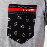 Cobb Tuning Logo Grey Pocket T-Shirt