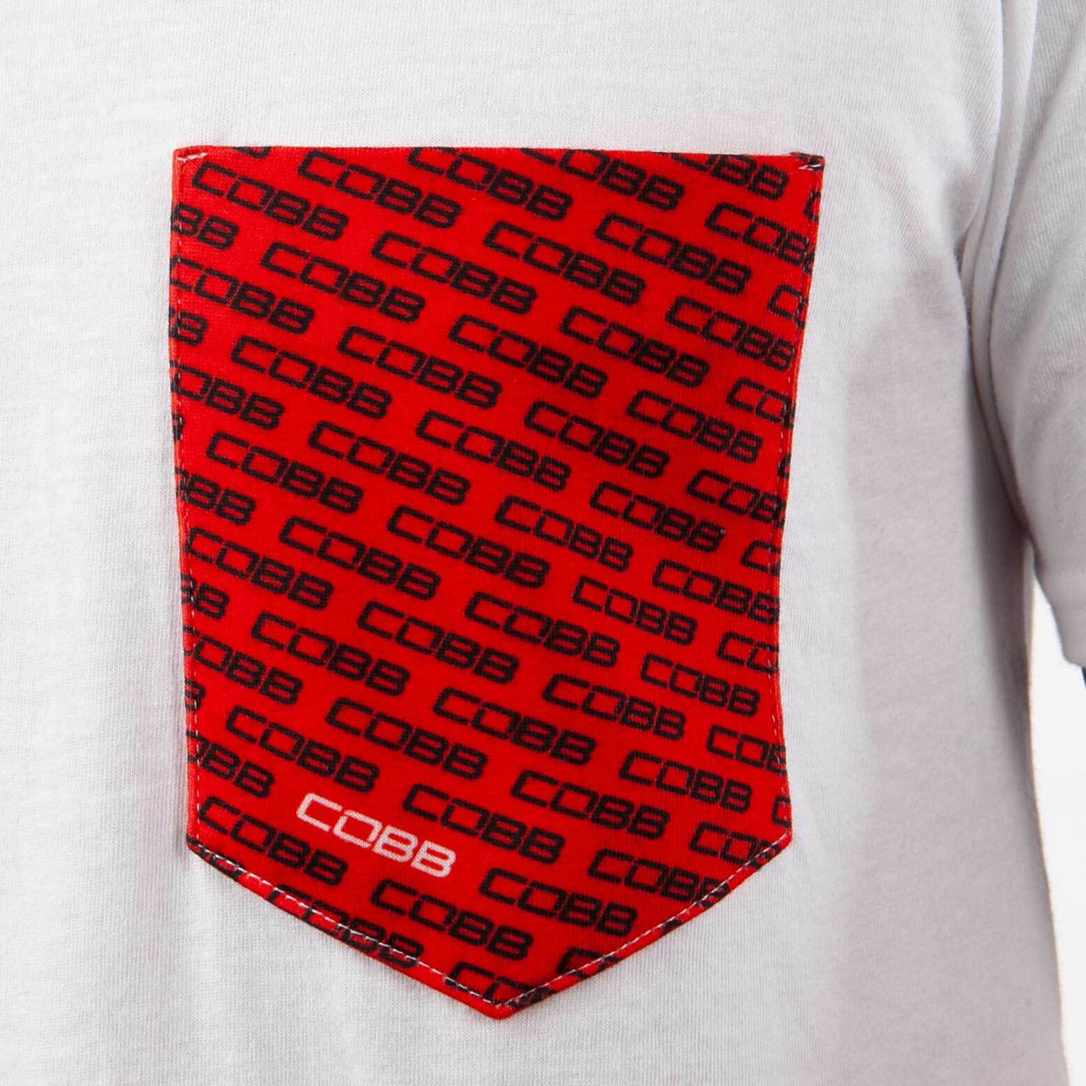 Cobb Tuning Logo White Pocket T-Shirt