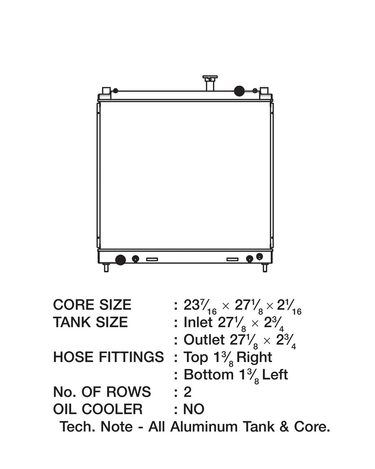 CSF Racing Aluminium Radiator