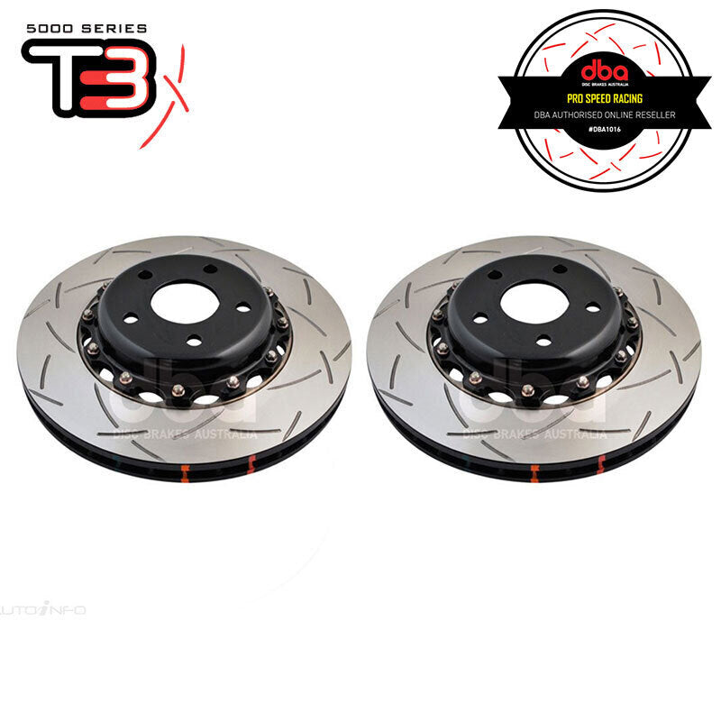 DBA T3 5000 Series 2-Piece Slotted Front Rotor PAIR