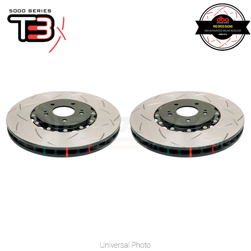 DBA 5000 T3 Series 2-Piece Slotted Rotors PAIR - Jeep Grand Cherokee ...