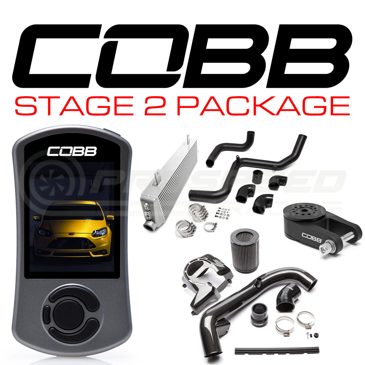 Cobb Tuning Stage 2 Carbon Fibre Power Package Ford Focus ST LW/LZ 11-18 FOR001FO2CF