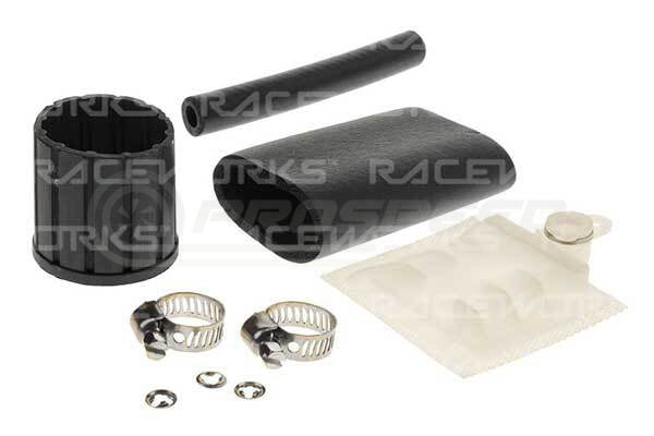 Raceworks Universal In Tank Fuel Pump Installation Kit w/90 Deg Strainer FSA-097 | Pro Speed Racing