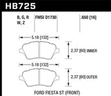 Hawk Performance DTC-60 Pads Front