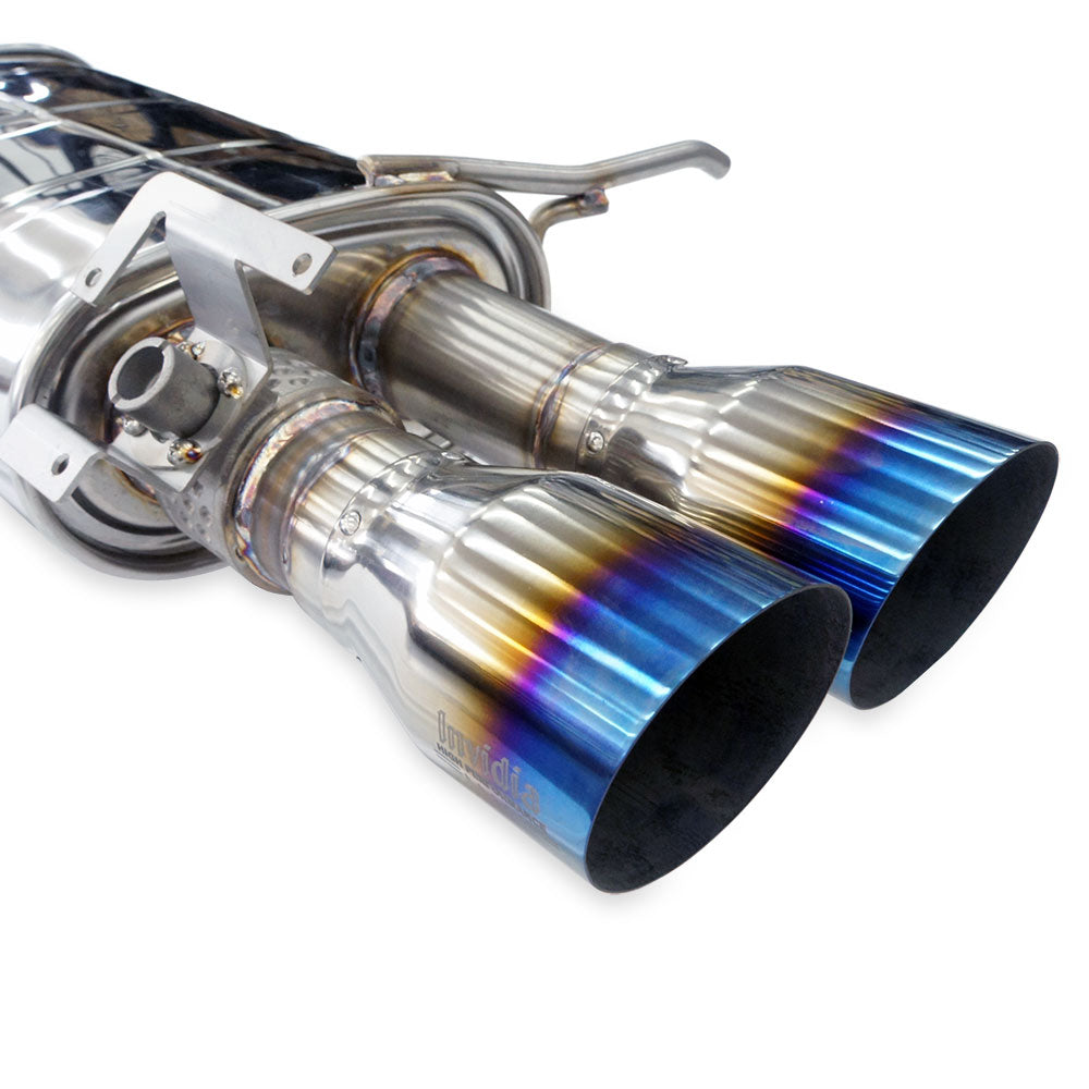 Invidia Q300 Valved Cat Back Exhaust w/Straight Cut Ti Tips