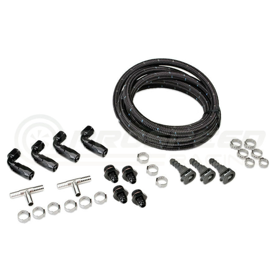 IAG Performance Braided Fuel Line & Fitting Kit - Subaru WRX 01-14/STI ...