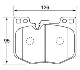 CIRCO SC17 Street Performance Front Brake Pad Set