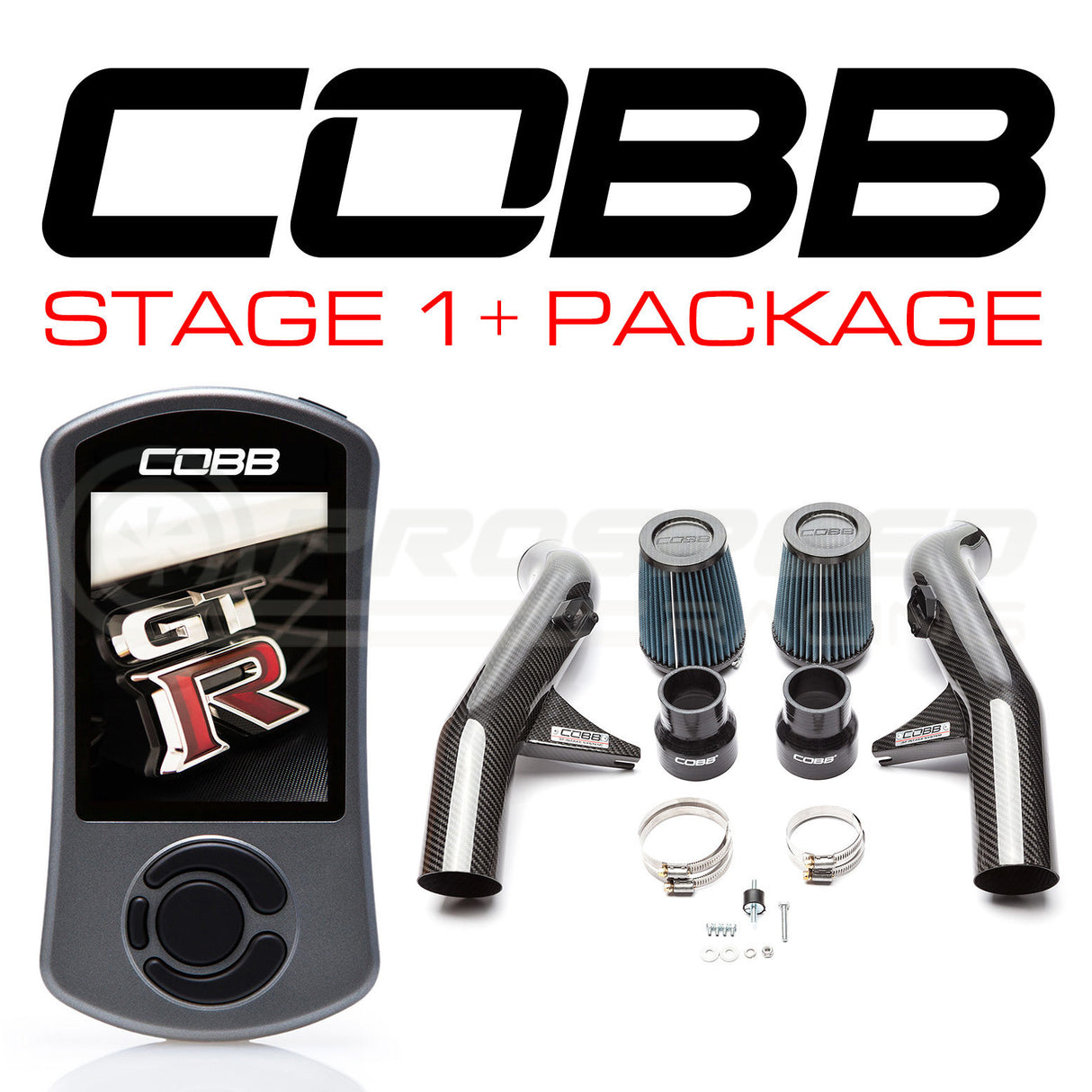 Cobb Tuning Stage 1 + Carbon Fibre Power Package Nissan GTR R35 09-13 (No TCM Flashing) NIS005011PCF