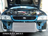 Process West Front Mount Intercooler Kit w/Black Core, Black Piping