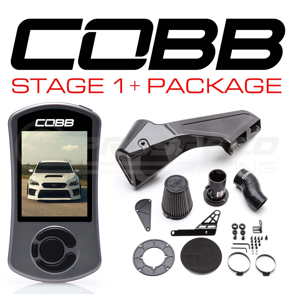 Cobb Tuning Stage 1+ Redline Carbon Fiber Power Package Subaru STI VAB 15-21 SUB0040S1P-RED-AU