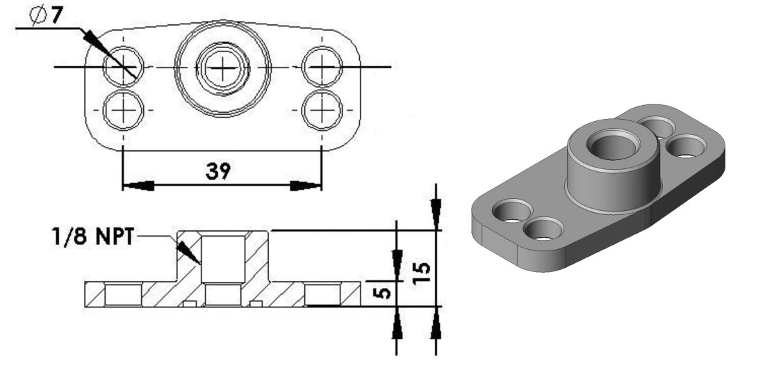 Turbosmart OEM Fuel Rail FPR Adaptor