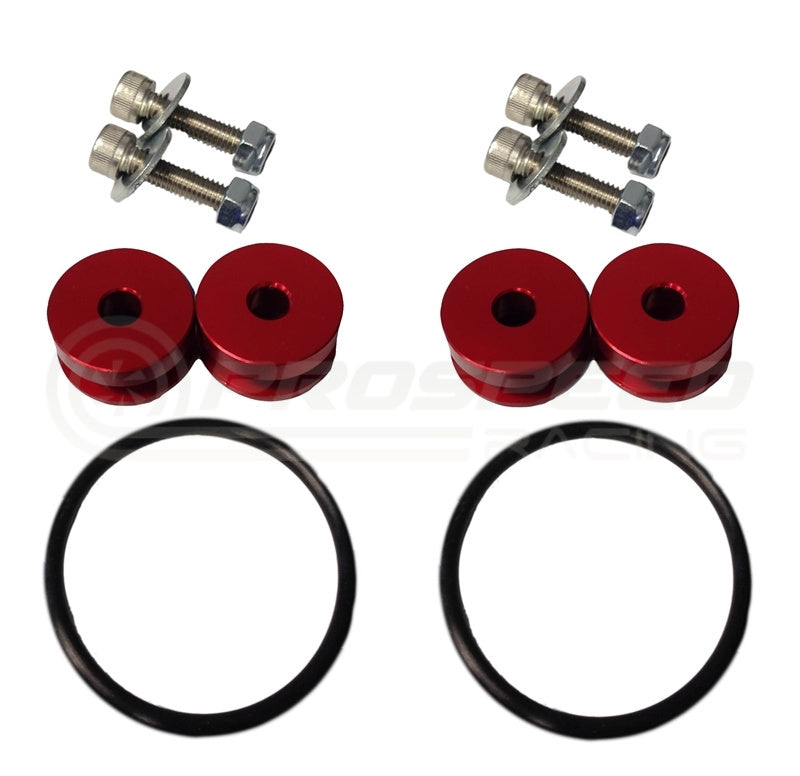 Torque Solution Billet Bumper Quick Release Kit (Red)