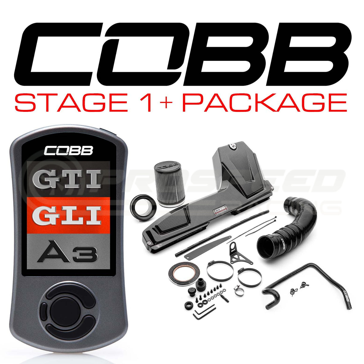 Cobb Tuning Stage 1+ Redline Carbon Power Package VW Golf GTI Mk7-7.5 (w/DSG Flash) VLK002011P-DSG-RED