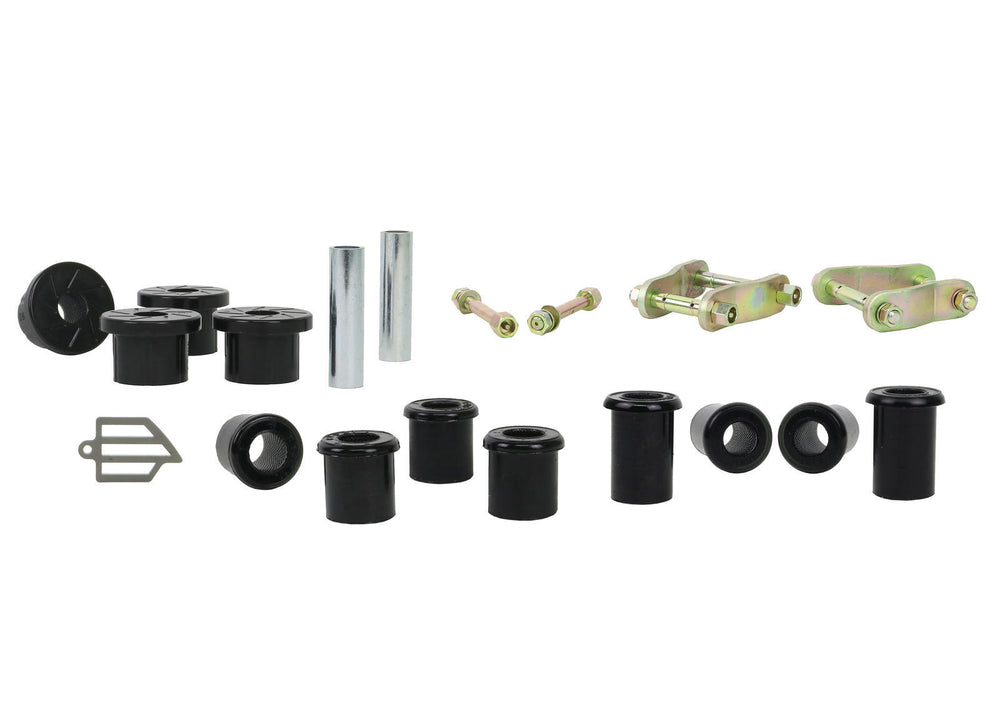 Whiteline Rear Spring Bushing and Greaseable Shackle/Pin Kit - Holden ...